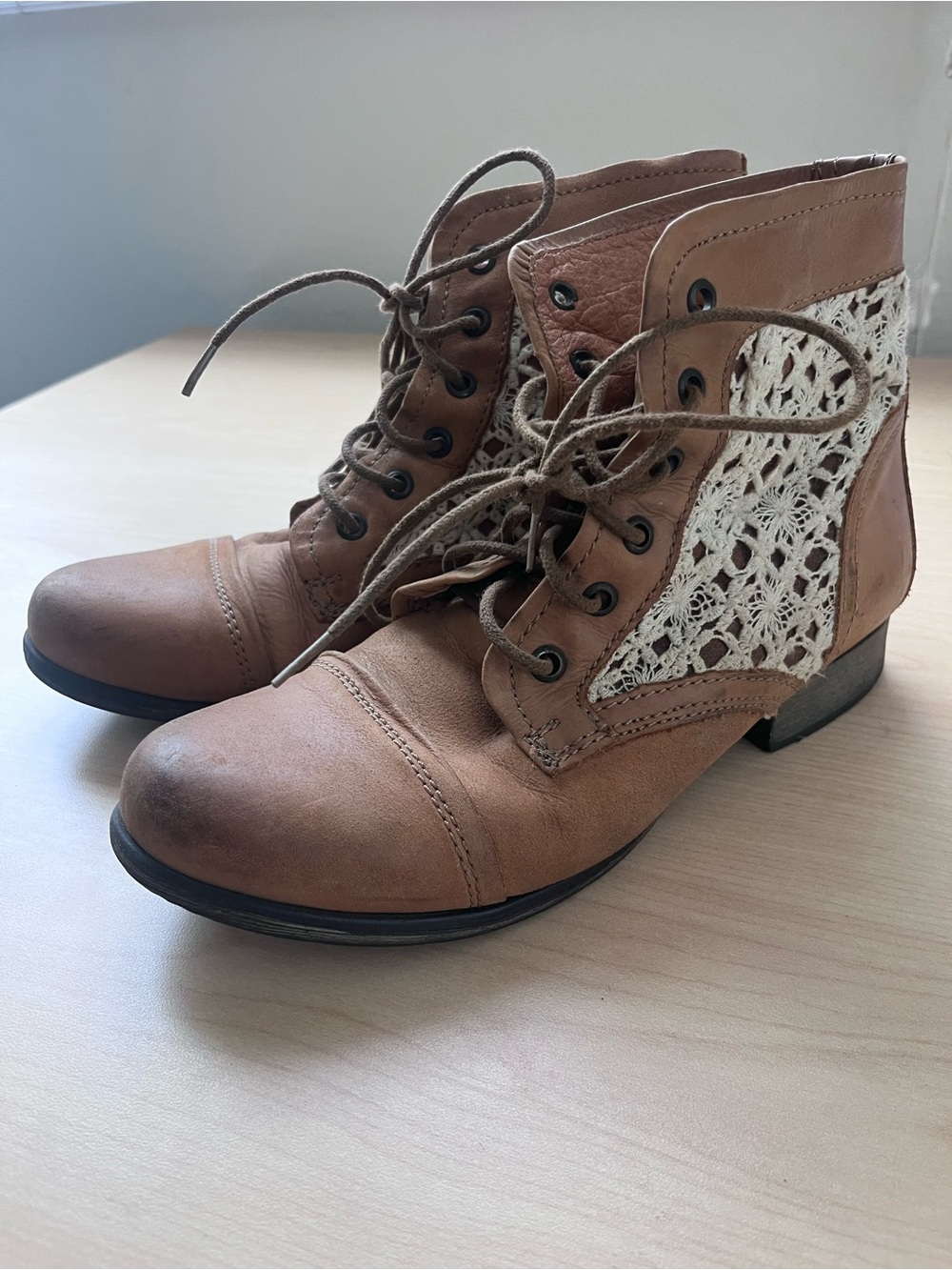 Steve Madden Women’s Thundr C Tan Brown Ankle Booties Size 8.5